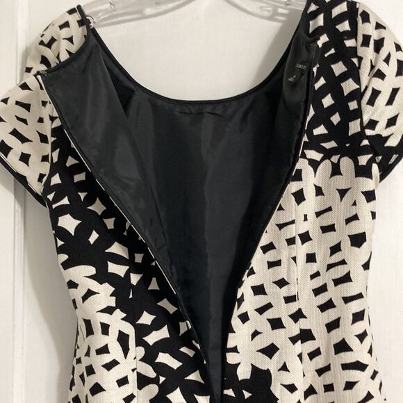 Talbots Black/White Cream Dress - Picture 11 of 11
